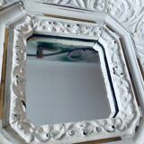 Octagonal mirror with moldings