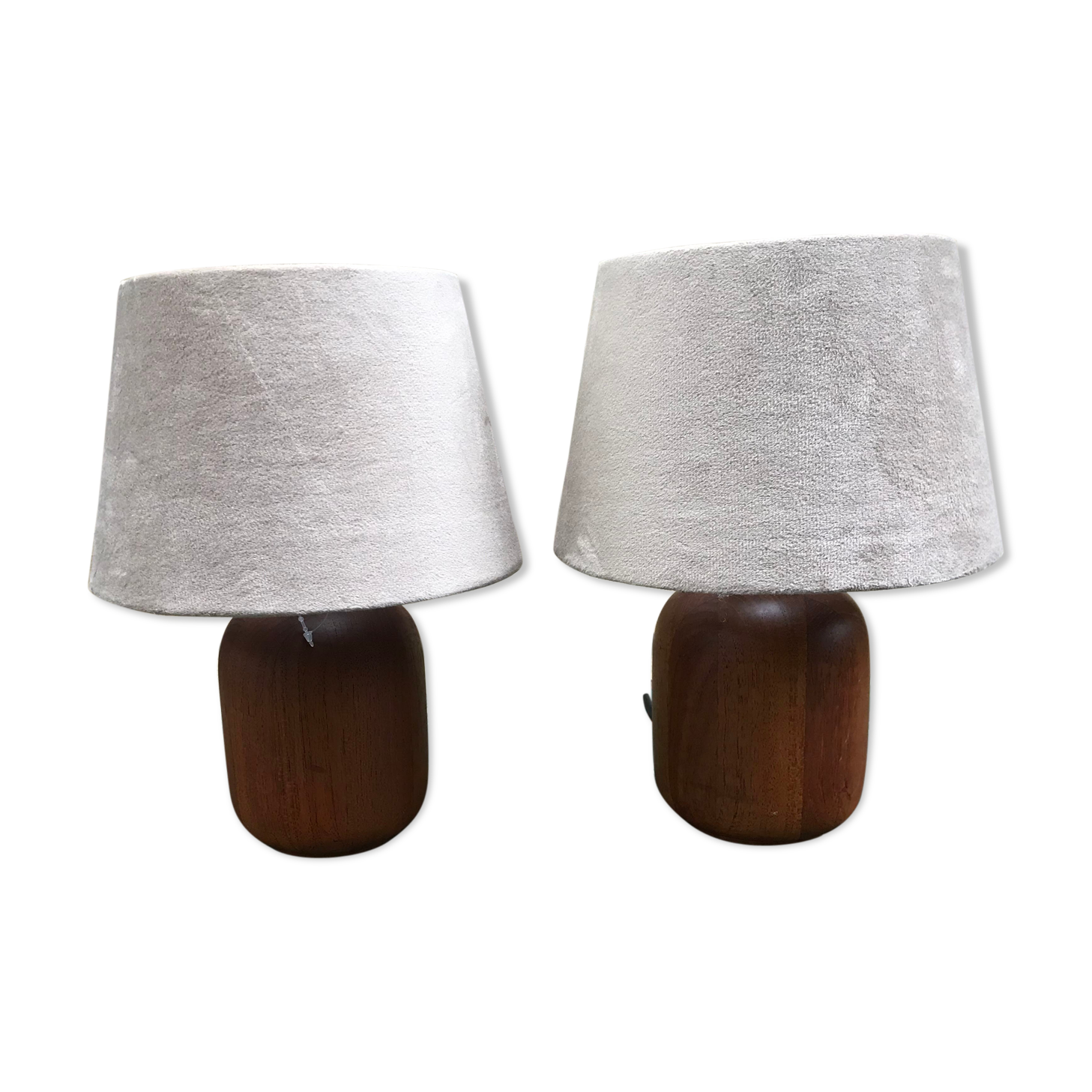 Bestform scandinavian teak bedside lamps