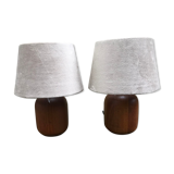 Bestform scandinavian teak bedside lamps