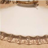 Vintage lampshade for pendant light in white opaline