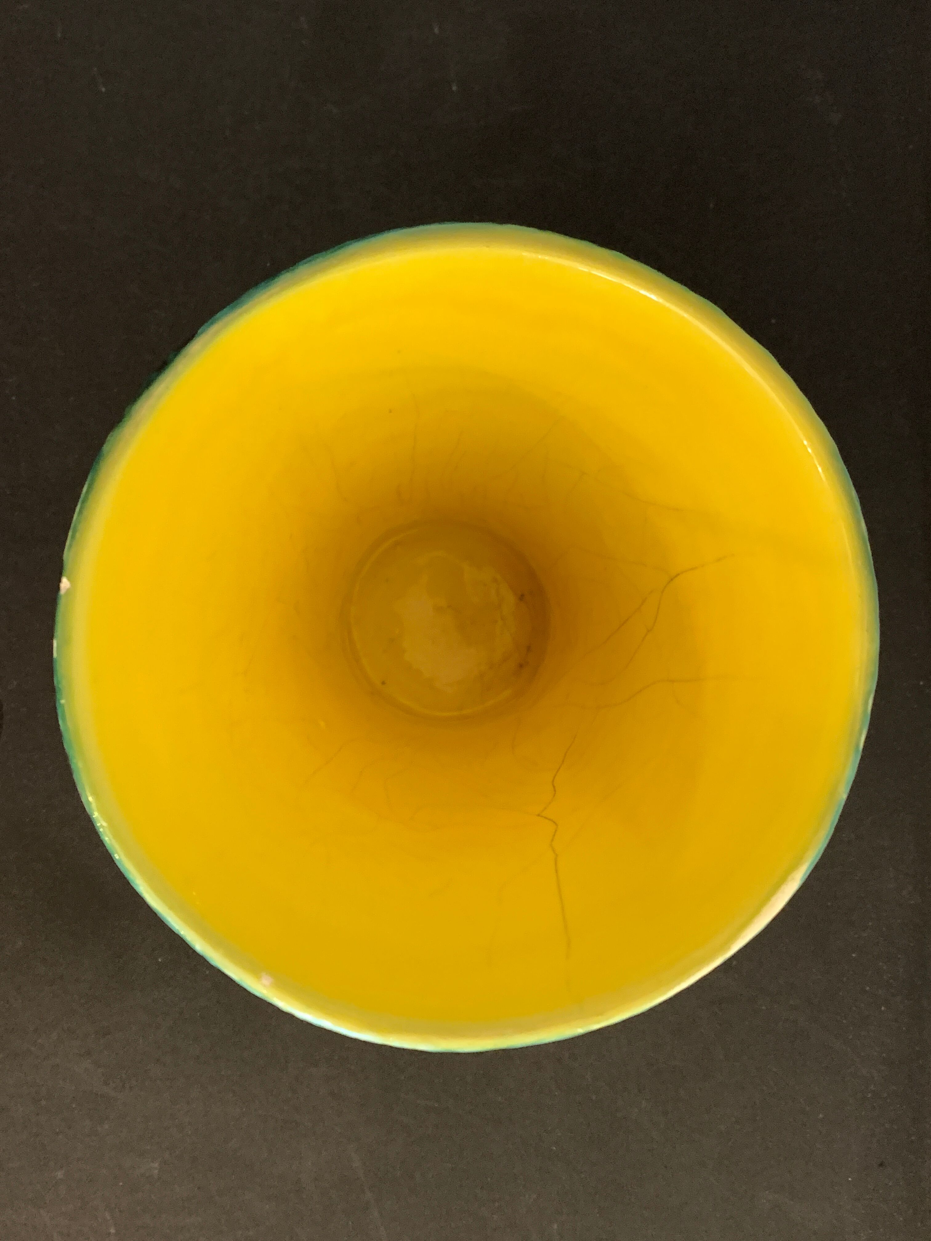 Ceramic cornet vase by Jacques Sagan, Vallauris, 1960
