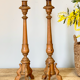Pair of WOODEN candle holders Napoleon III