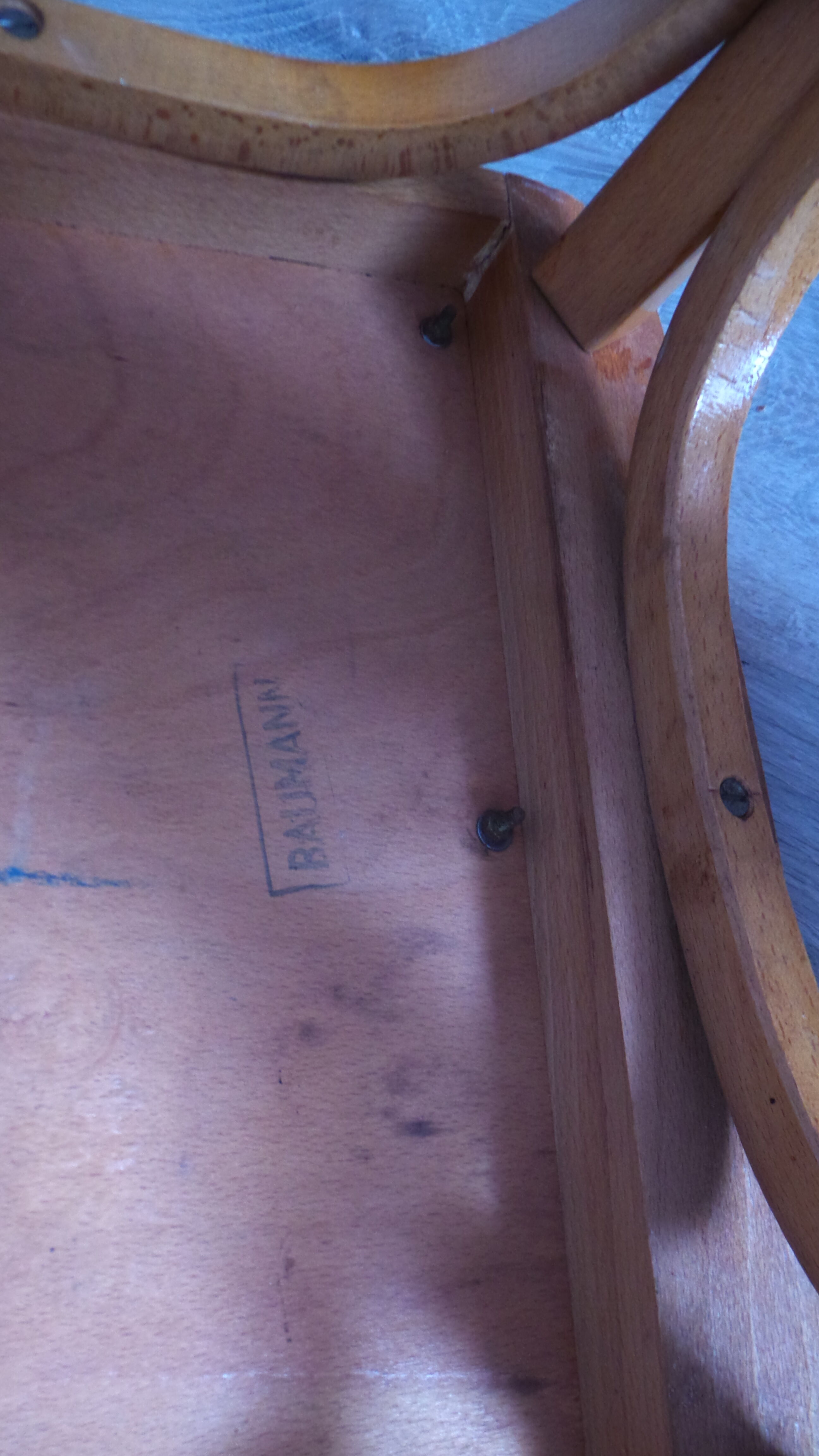 Set Baumann 60 year vintage Bistro chairs