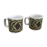 2 mugs vintage Dunoon motif celtique