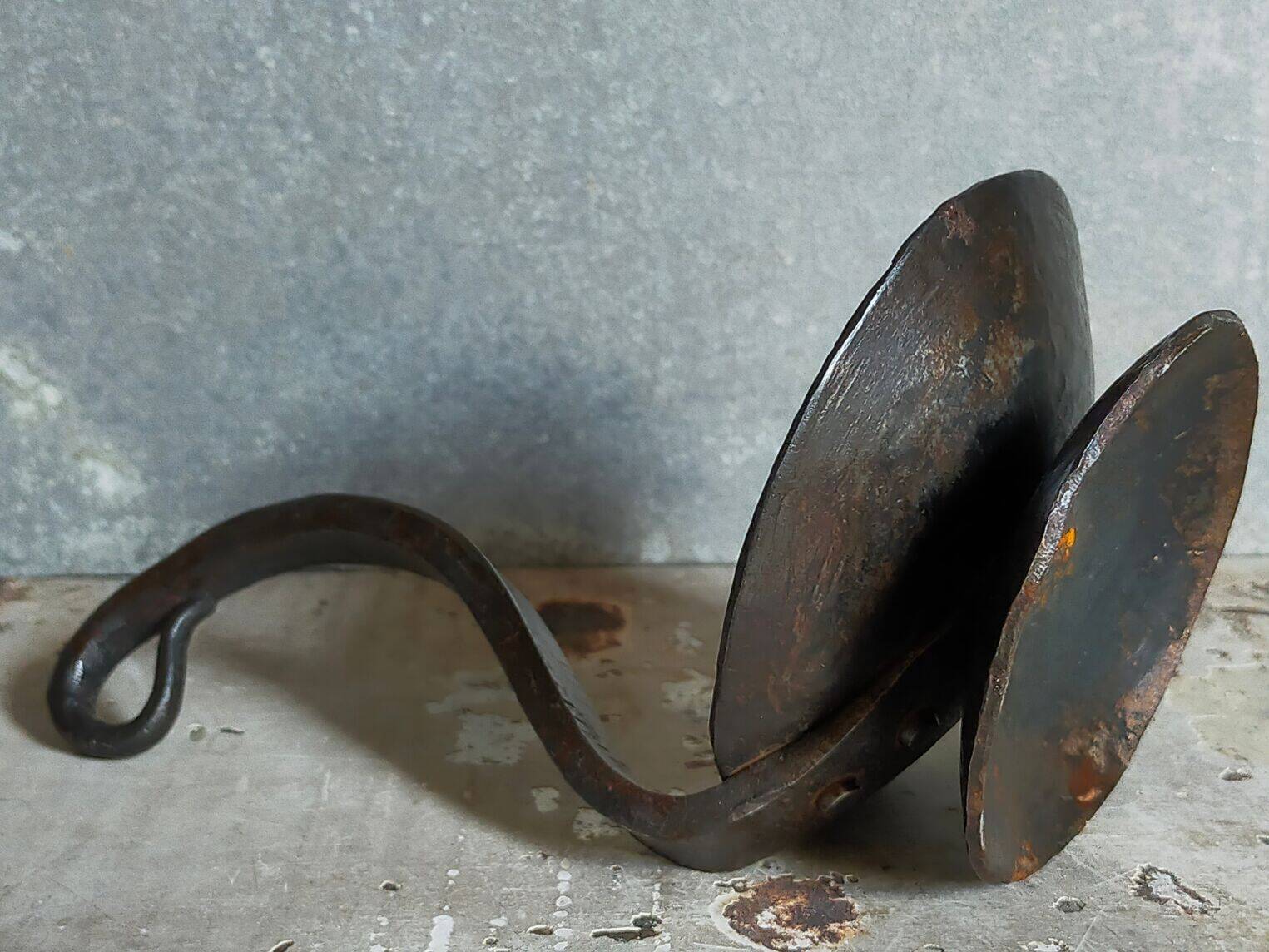 Brutalist candle holder from the 50s