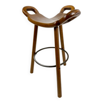 Tabouret de bar Brutaliste de Carl Malmsten