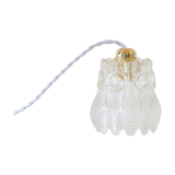 Thick glass hanging lamp