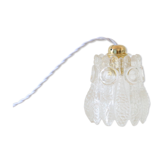 Thick glass hanging lamp