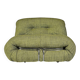 Green linen Soriana chaise longue, Afra & Tobia Scarpa, Cassina, 1970