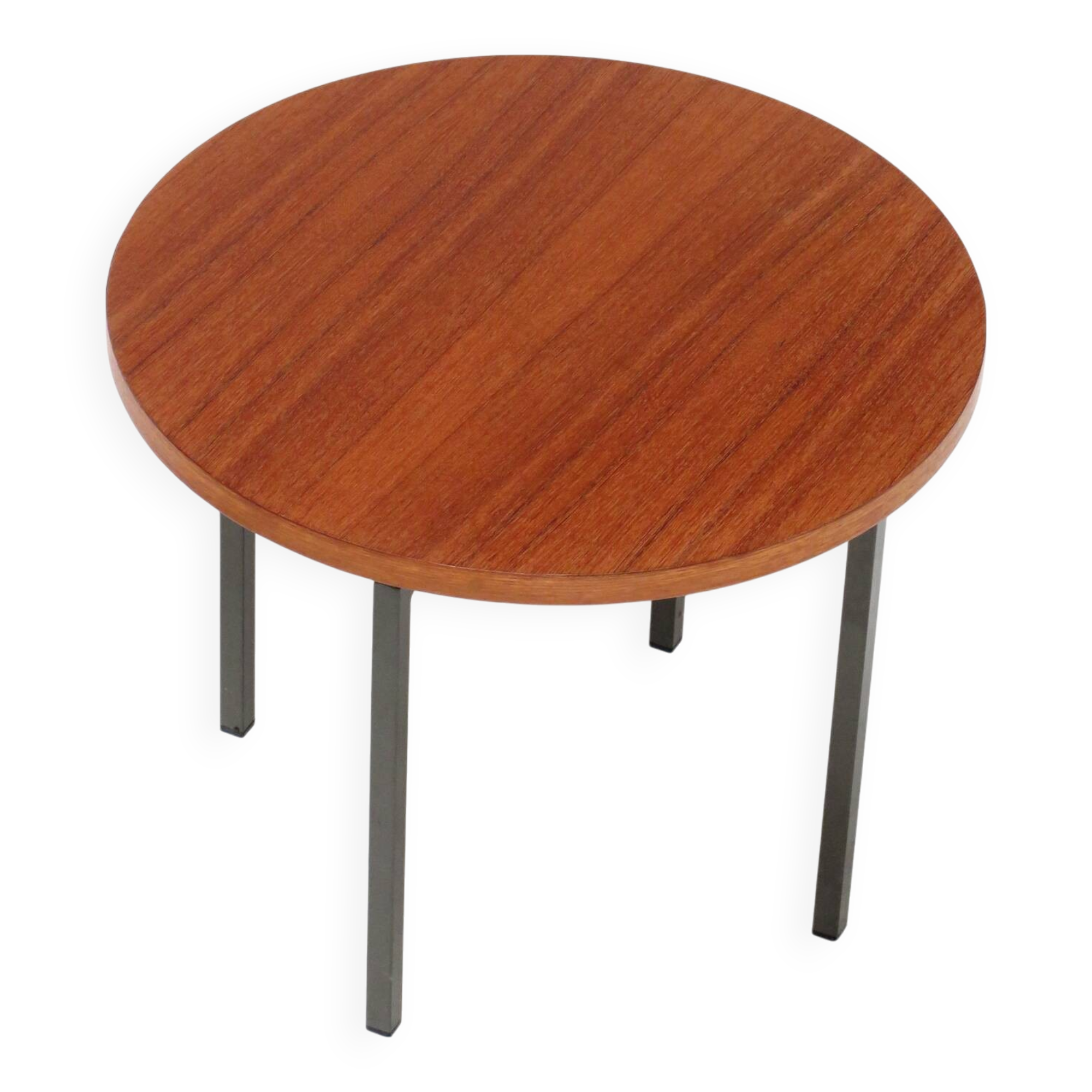 Vintage mid century round side table / coffee table by Kuperus, 1960s