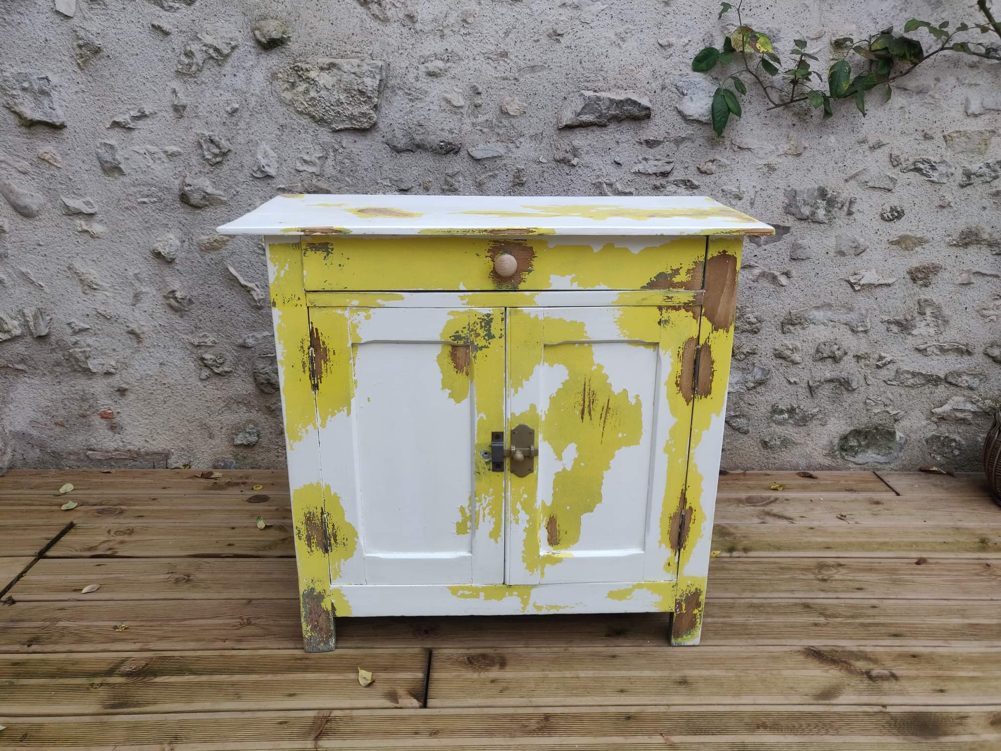 Old patinated Parisian buffet