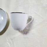 6 Tasses et sous tasses Hammet Seignolles