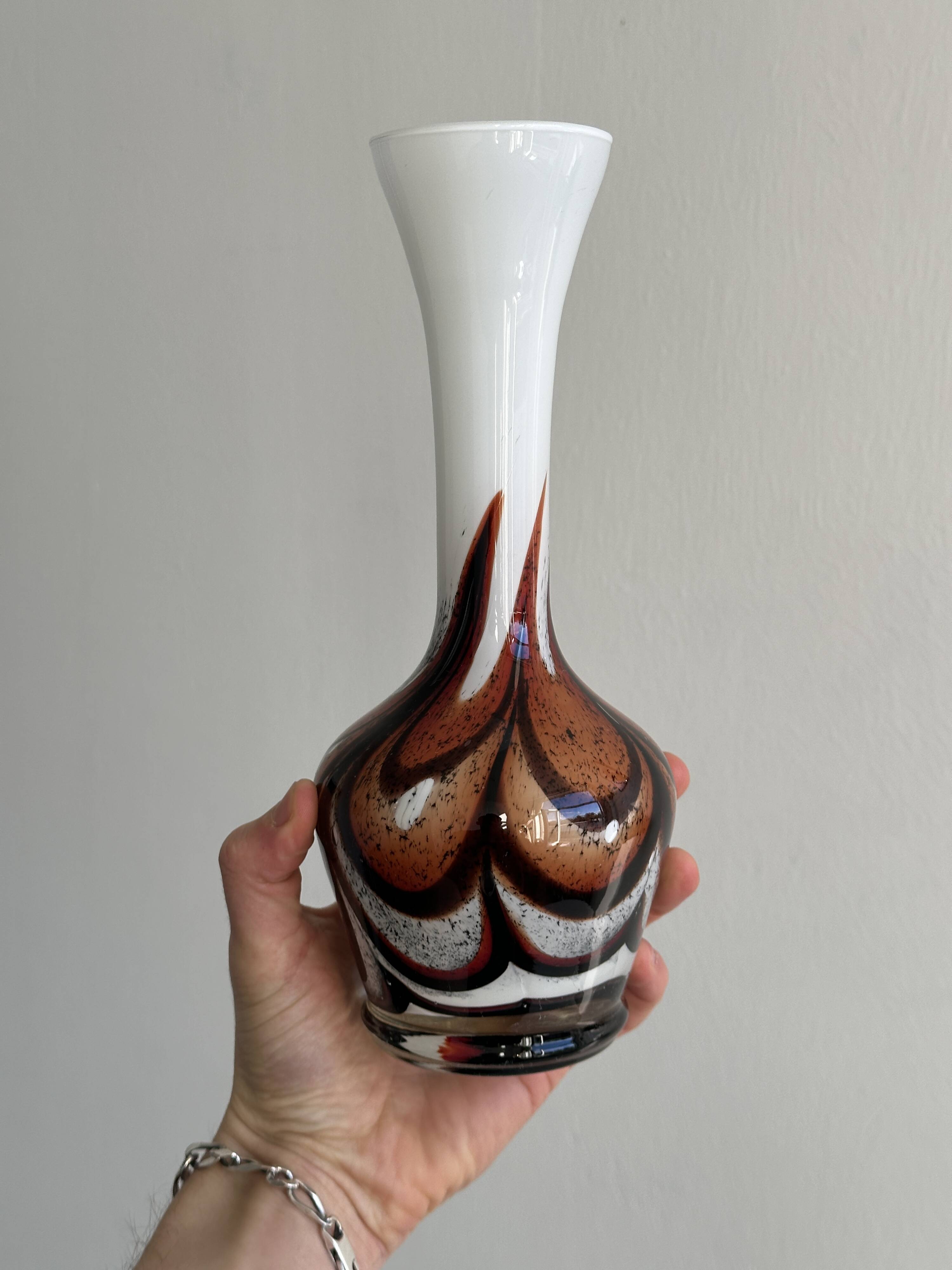 Vintage blown glass soliflore vase