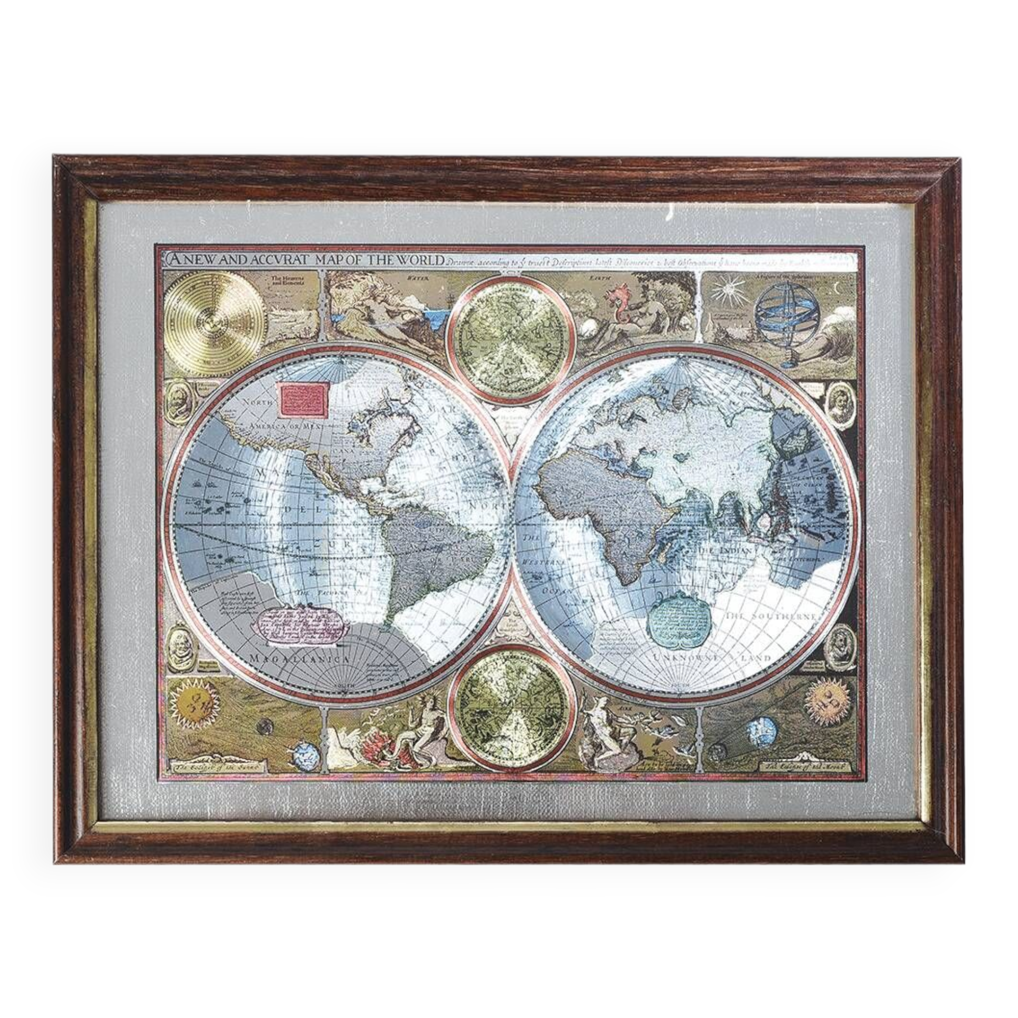 Accvrat card with wooden frame