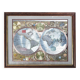 Accvrat card with wooden frame
