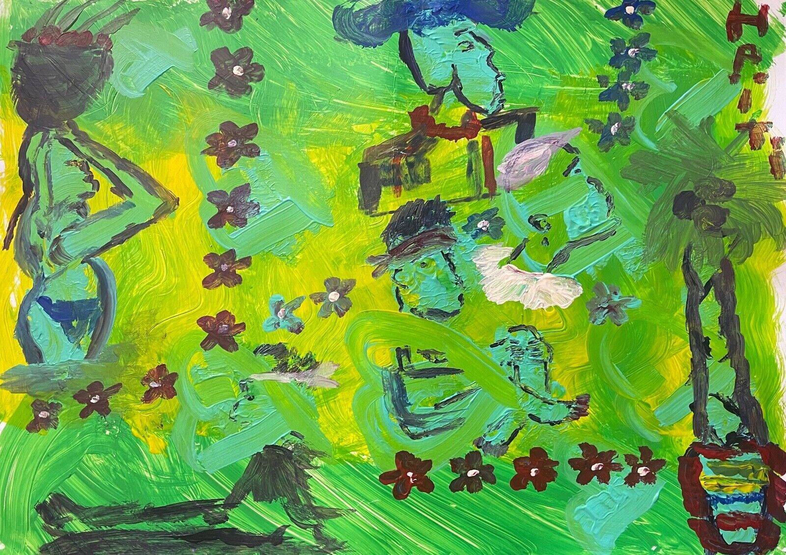 Voodoo Art White Haiti Acrylic Vaudun Art Brut Animism