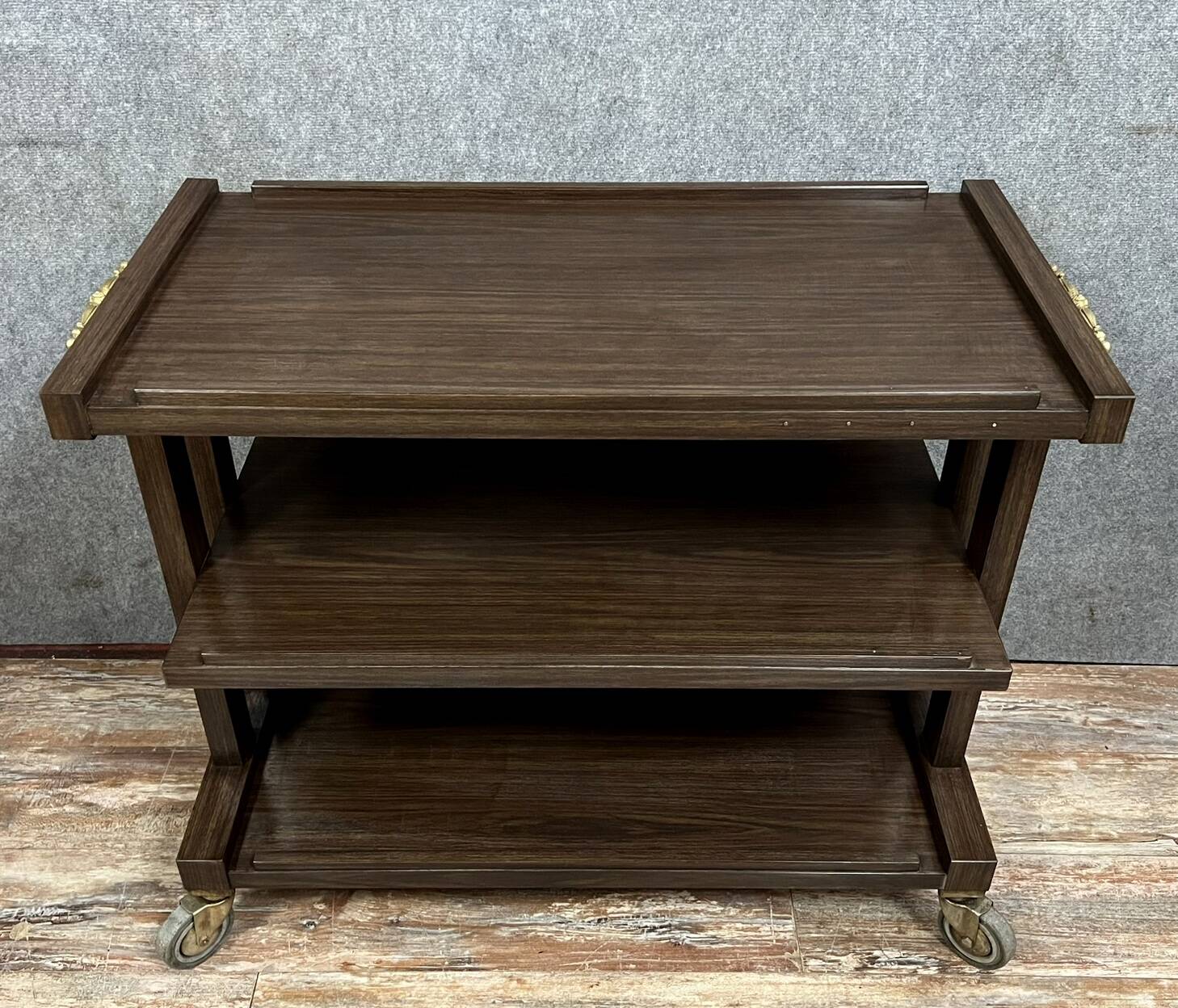 Vintage Macassar serving cart circa 1970