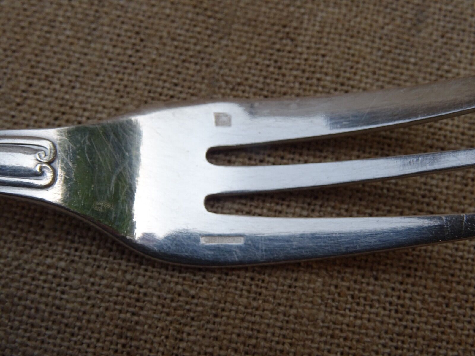Christofle 12 cake forks silver metal model Vendome