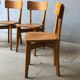 Set de 4 chaises bois Luterma