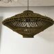 Vintage rattan hanging lamp