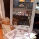 Miroir, bois, ancien, patine blanc