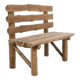 Banc rustique en rondins de bois