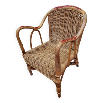 Rattan armchair from 1950