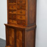 Walnut apothecary furniture France 1920s