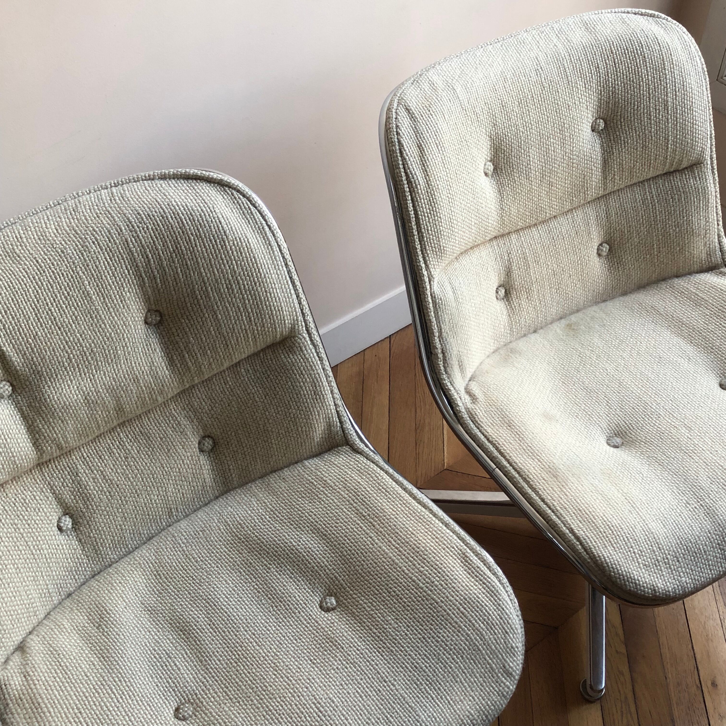 Pair of armchairs by Charles Pollock