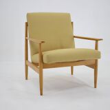 1960s Beech Armchair, Czechoslovakia