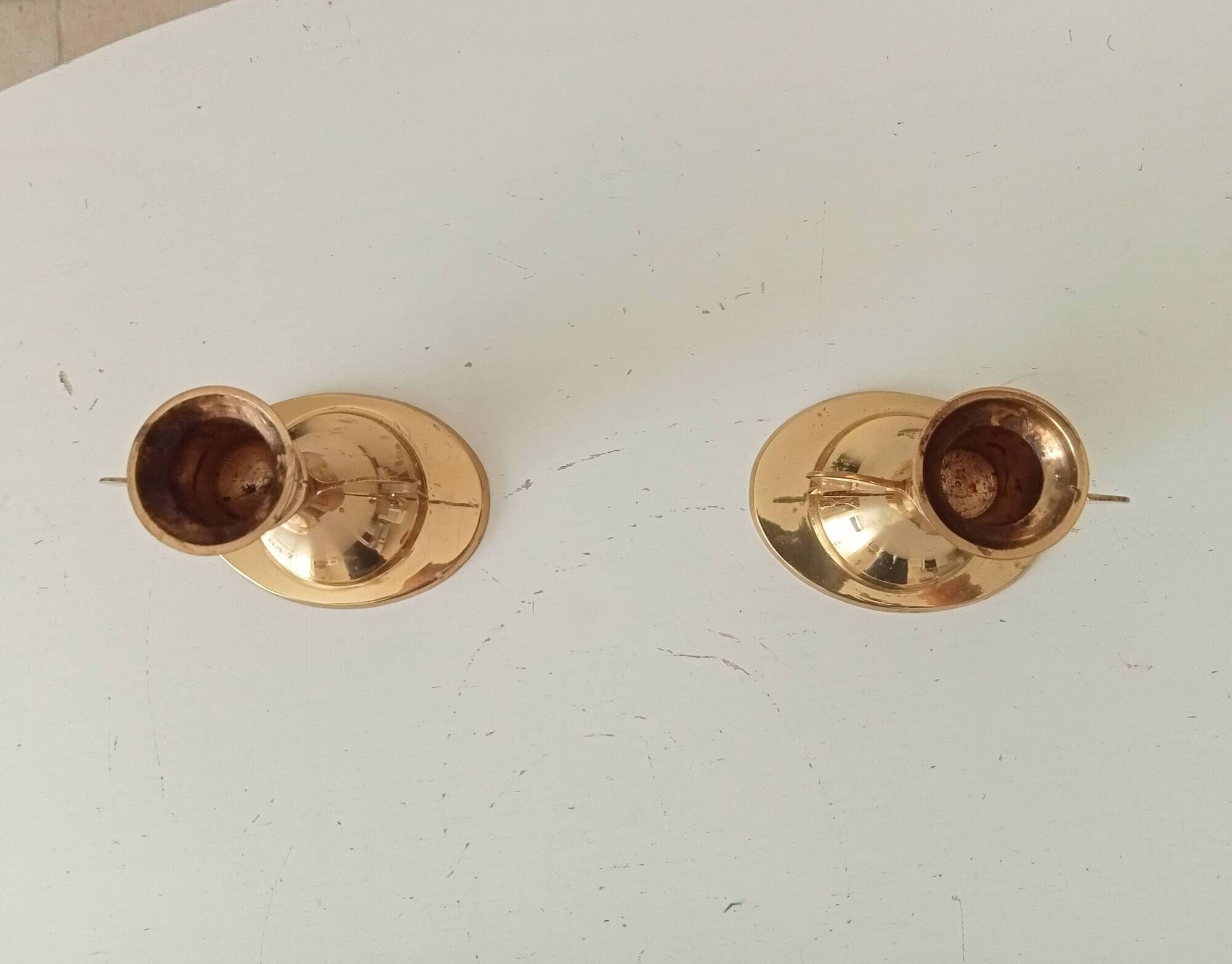Pair of vintage winged candlesticks from the 60s/70s