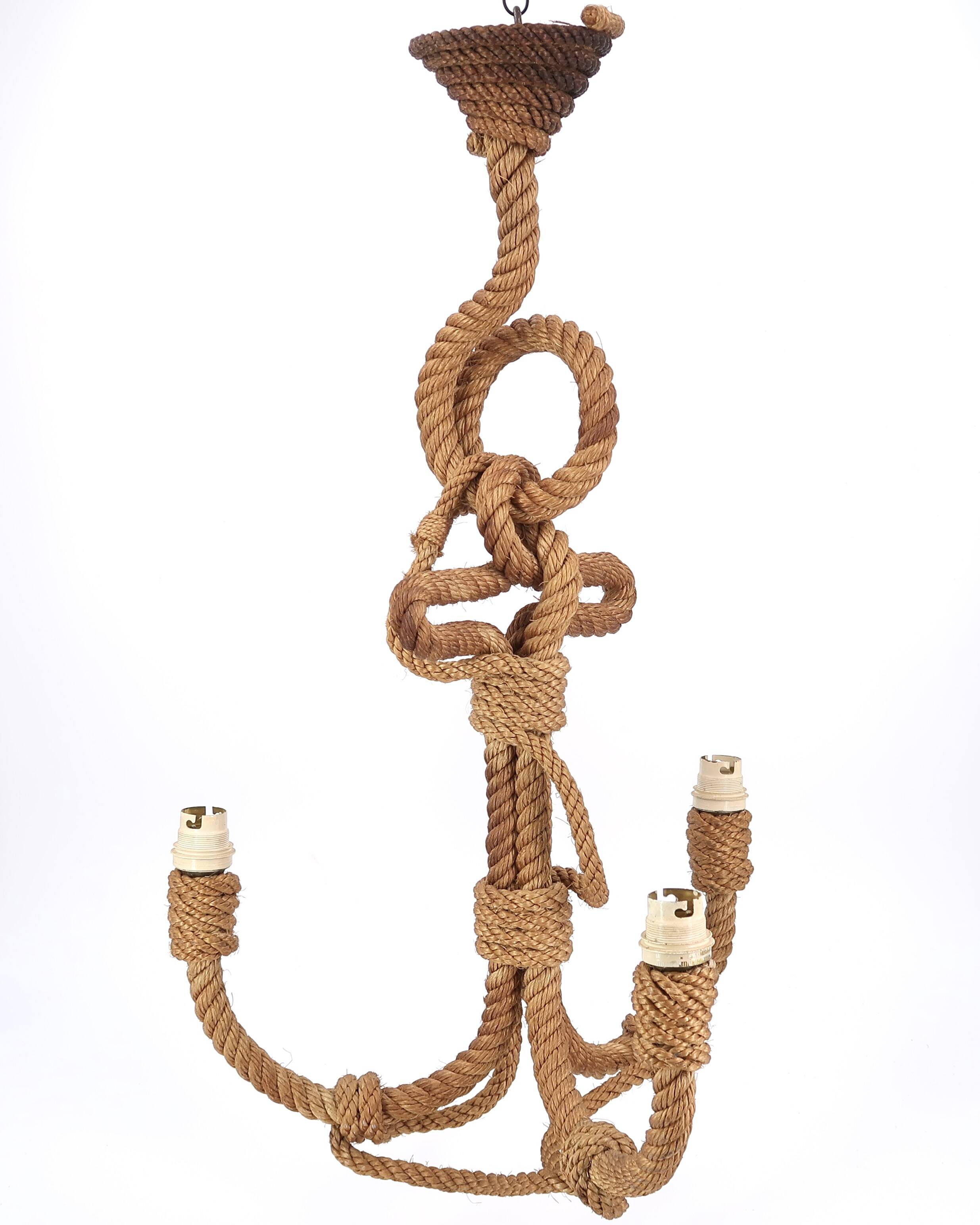 rope anchor chandelier, 1960s