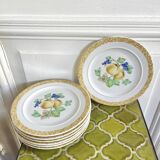 7 porcelain dessert plates