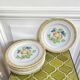 7 porcelain dessert plates