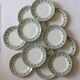12 flat plates in iron earth model "Mulberry" Saint Amand and Hamage early twentieth century