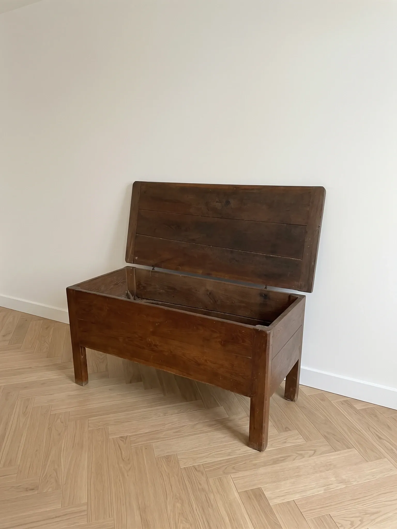 Chest, old wooden dough trough