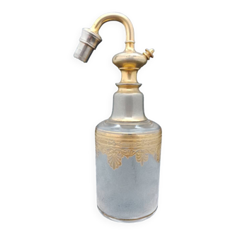 Saint louis baccarat spray in frosted crystal and gilding perfume bottle 1900