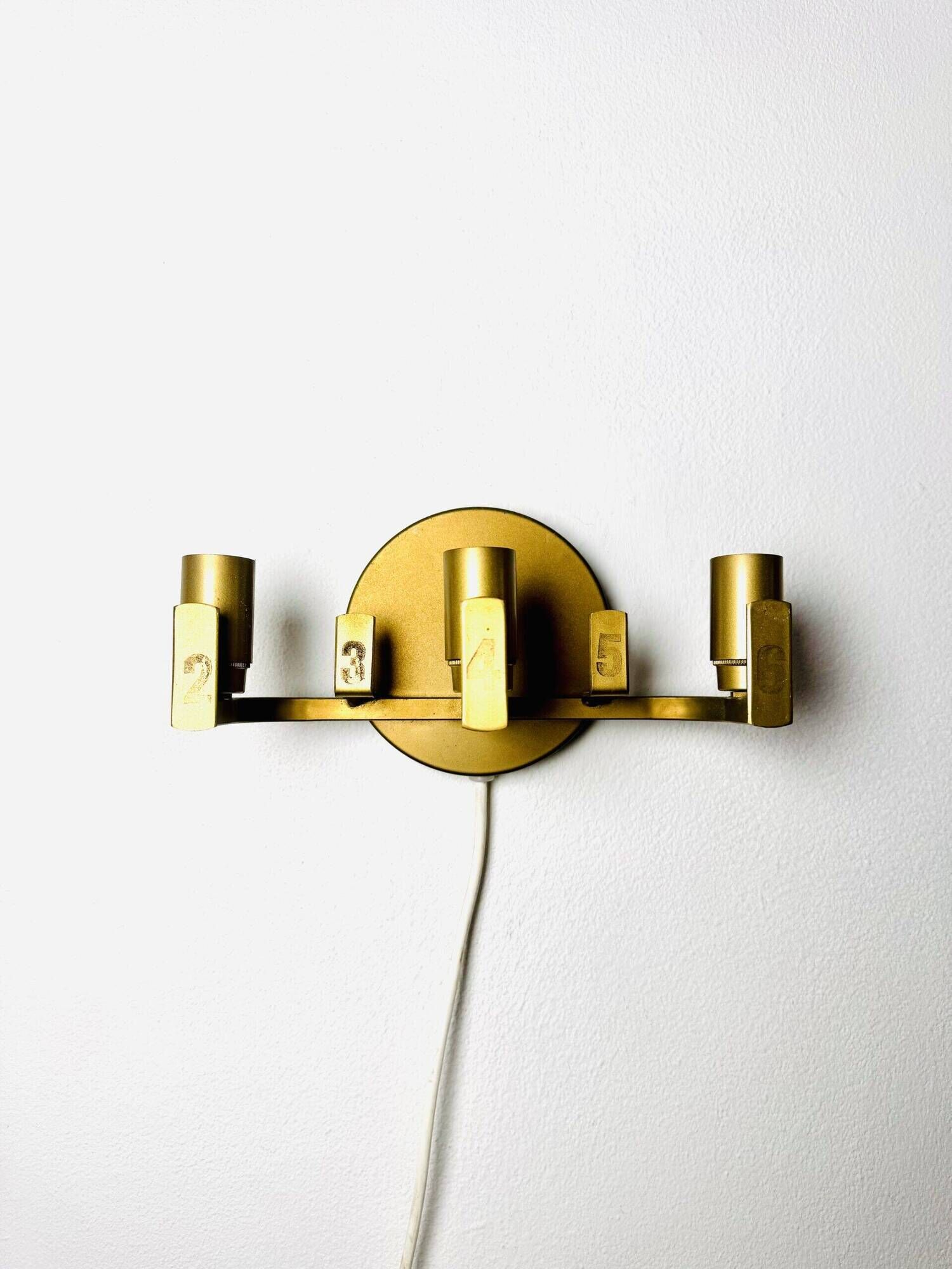 Large Model 5195 Brutalist Wall Light By Svend Aage Holm-Sørensen For Holm-Sørensen & Co, Denmark 1960S