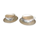 2-cup set, Limoges Porcelain, Havilland