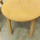 Set of 3 minimalist chairs in light wood 1980 Italy