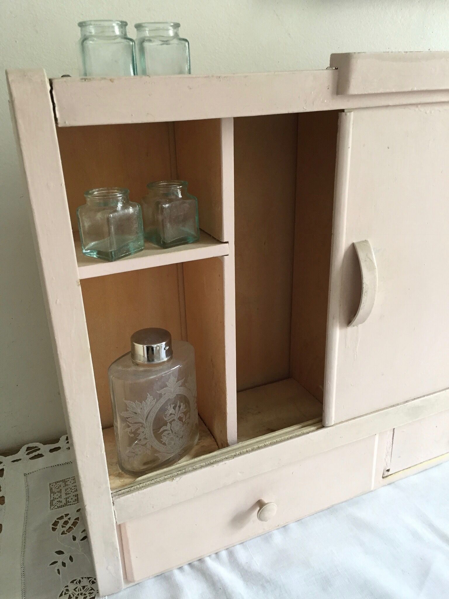 Toilet cabinet, bathroom vintage