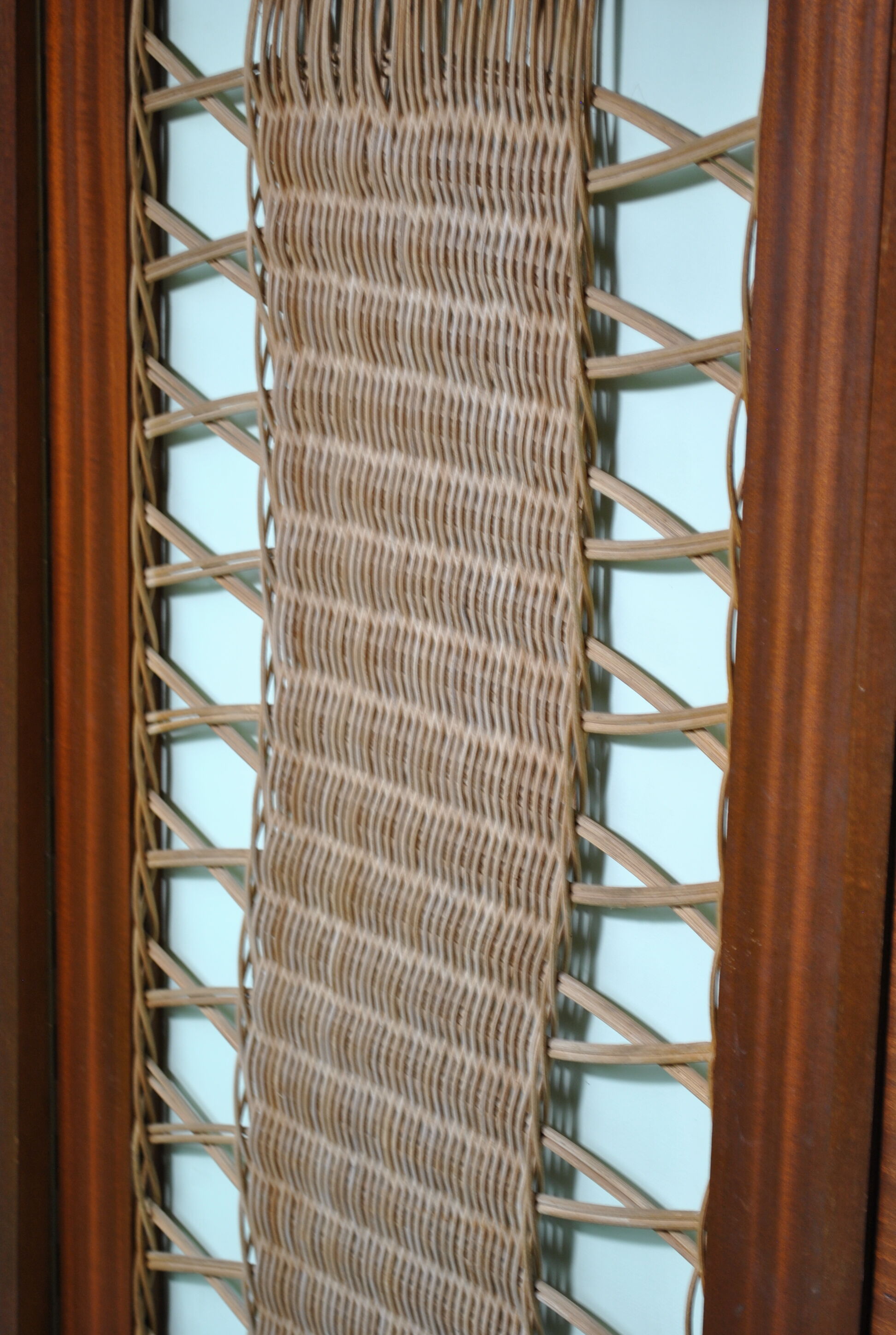 Rattan secretary cabinet 1960