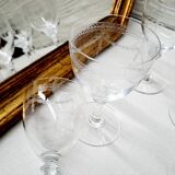 Set 8 verres à digestif cristal ciselé