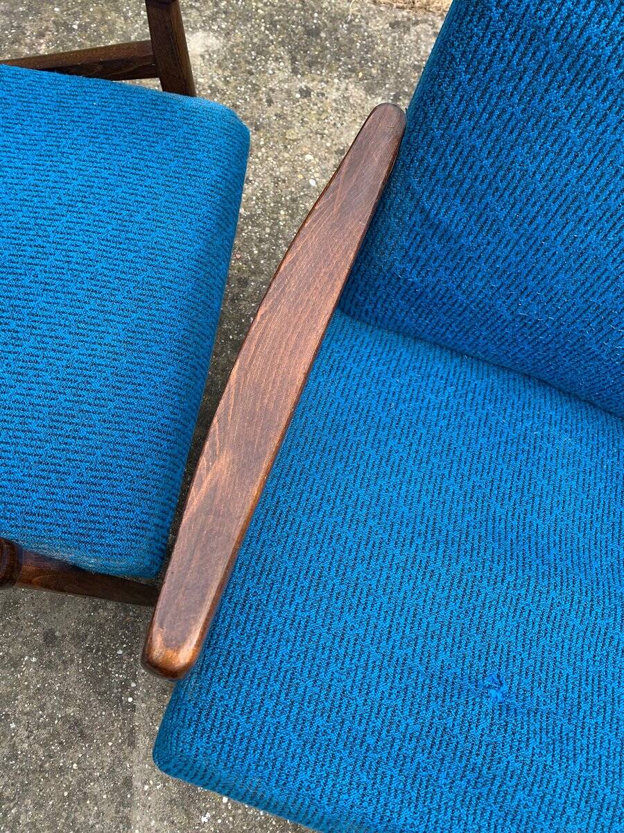 Mid-Century Armchairs by Jiroutek for Interier Praha, 1960s, Set of 2