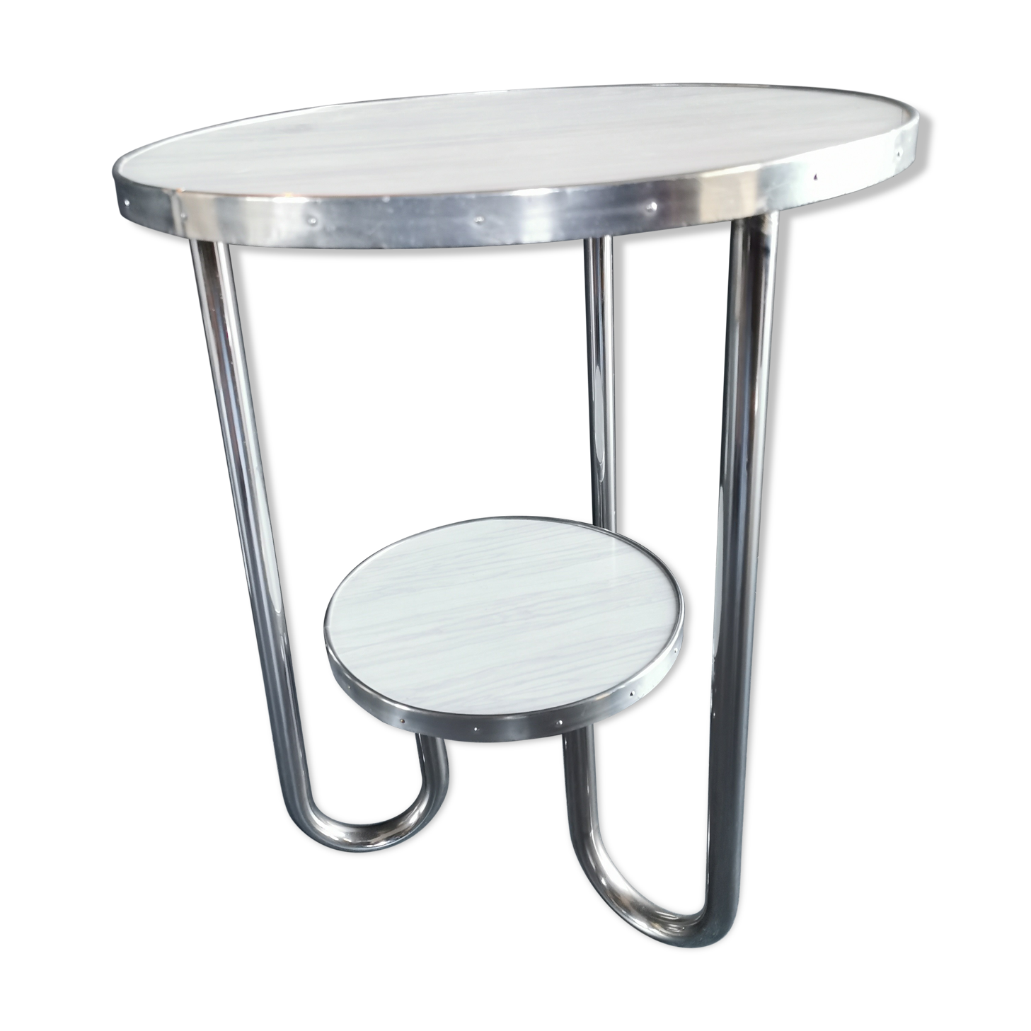 Guerdon Bauhaus chrome metal formica