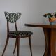 Impression David Midcentury in Emerald Satin, Heart Chair in Walnut Wood, Europe, 1960s
