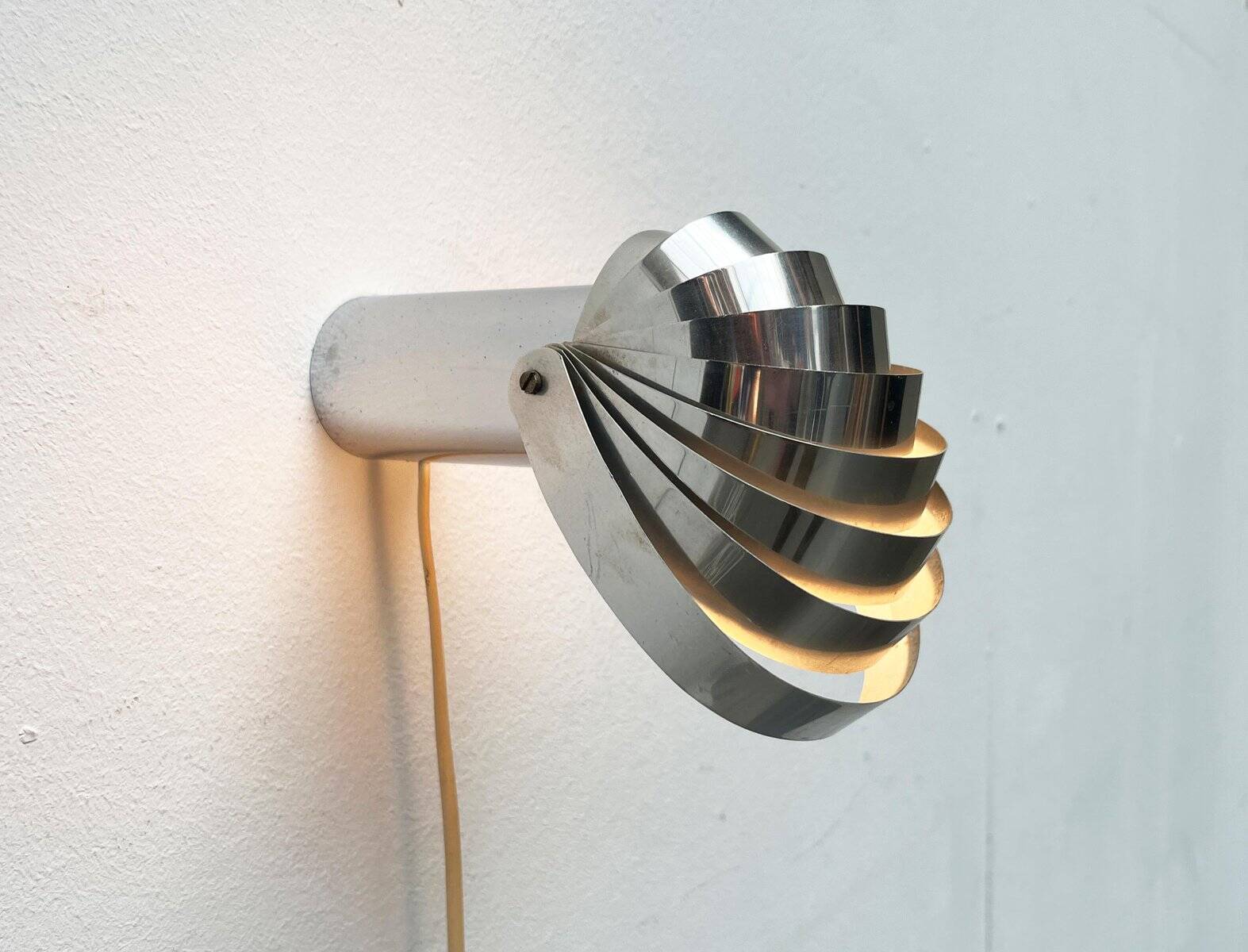 Vintage Space Age Swiss Model Visier Magnetic Wall Lamp by E. R. Nele for Temde, 1970s
