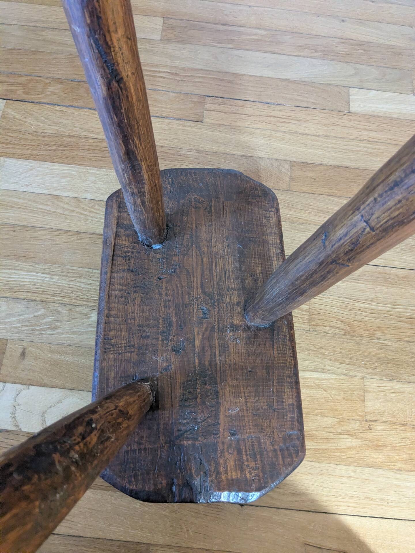 Brutalist tripod stool