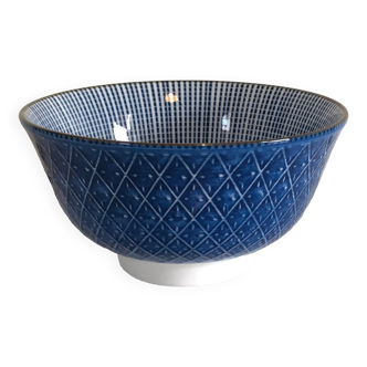 Blue ceramic bowl