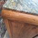 Art Deco buffet with marble top, antique sideboard.